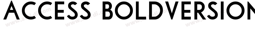 Access BoldVersion 1字体转换